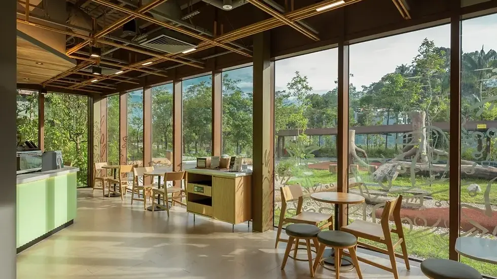 Interior of Starbucks Bird Paradise