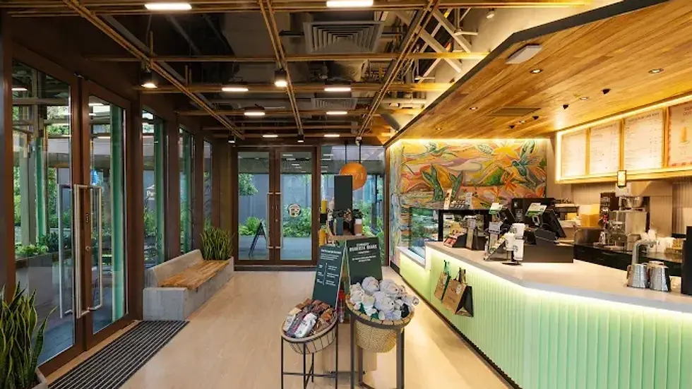 Eco-friendly features at Starbucks