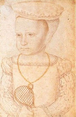 Charles IX (later King of France), holding a racquet at age 2 in 1552