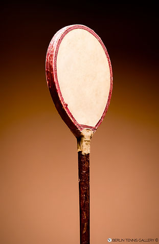 Vellum Covered Battledore Racquets - 3D Left Position