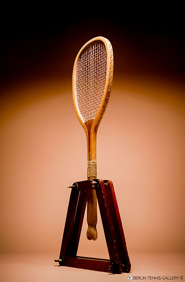 Slazenger Demon Tennis Racquet from 1899 - Profile Right Position