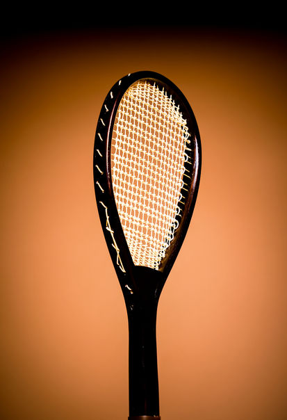 Antique Real Tennis Racquet from 1789 - Face Profile Position Right Back