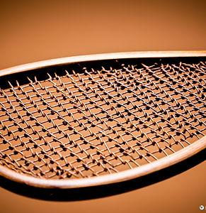 String bed of Garsault Demi-Paume Racquet from 1767