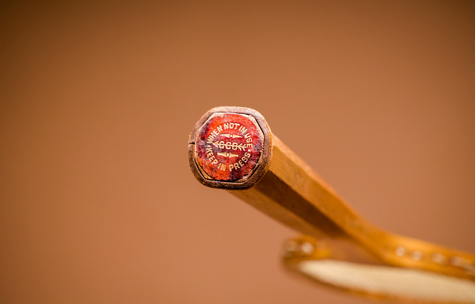 Bussey Champion Tennis Racquet - Butt end Position