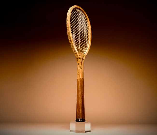 A Slazenger Doherty antique tennis racquet
