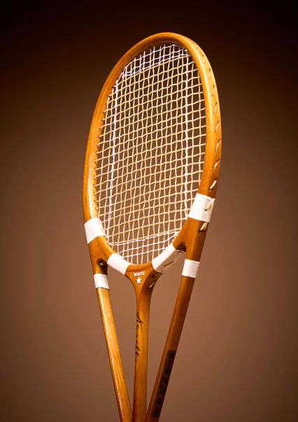 Hazells Streamline White Star Lawn Tennis Racquet - Face 3D Right Position