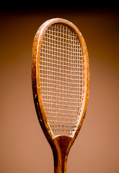 Slazenger Special Demon Racquet from 1898 - Face Profile Left Position