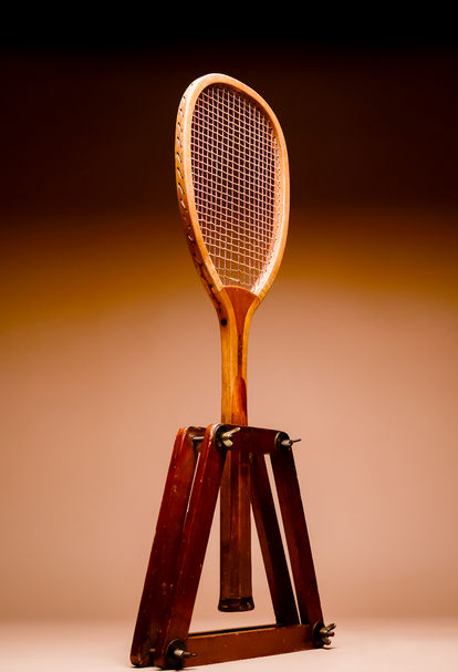 Slazenger Renshaw 1889 Lawn Tennis Racquet - Full Body Position Left