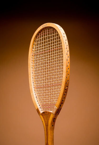 Bussey Champion Antique Vintage Tennis Racquet 1902 - Face Profile Right Position