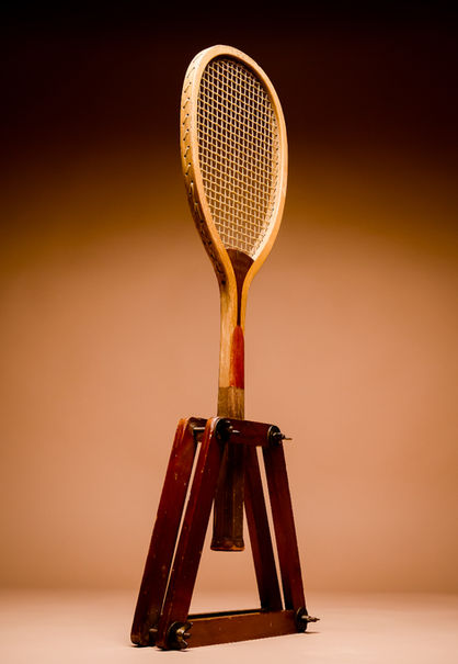 The Bancroft 1913 Lawn Tennis Racquet - Profile Left Position