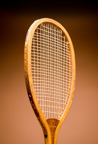 Bussey Champion Tennis Racquet - Face Left Position