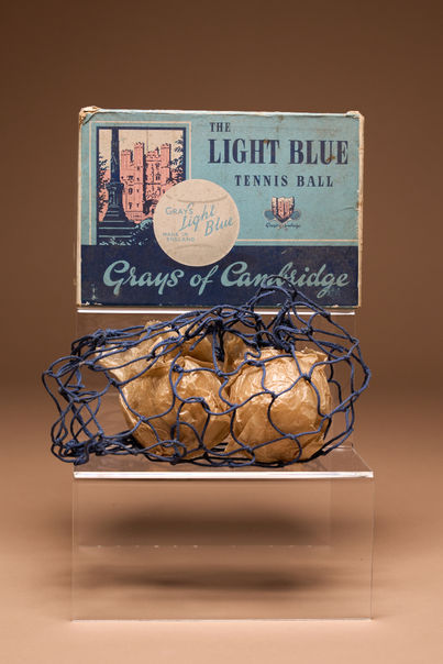 Grays of Cambridge Light Blue Tennis Balls - Original Box with complete set