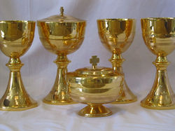 Conjunto banhado a ouro