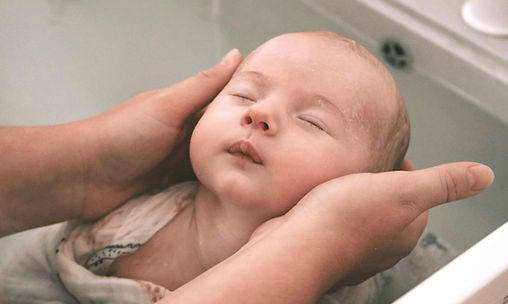 bain enveloppé, bébé, nouveau né, le havre, normandie, saint romain de colbosc