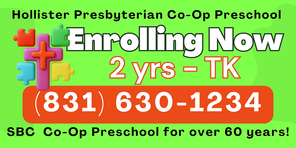 Preschool Enrolling Banner (Medium Banner (US) (Landscape))