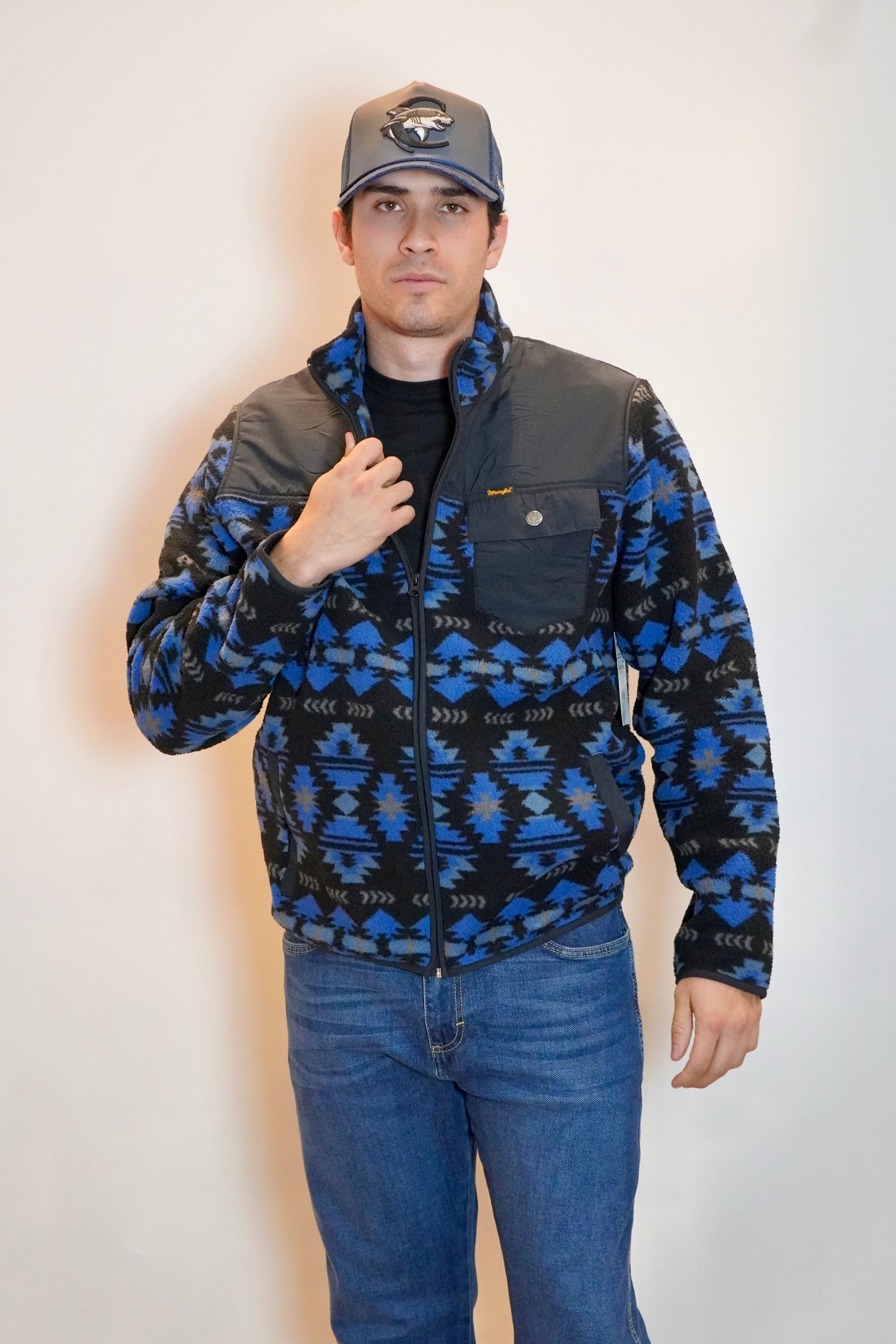 Sudadera Wrangler con cierre grecada