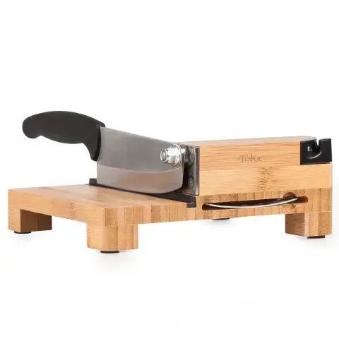ULTRATEC BAMBOO BILTONG SLICER WITH CARBIDE KNIFE SHARPENER