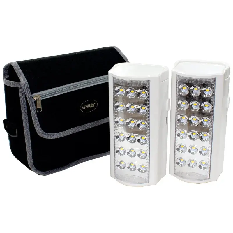 U/TEC BACK-UP 800 LUMEN LED LANTERN W/POWERBANK TWIN PACK