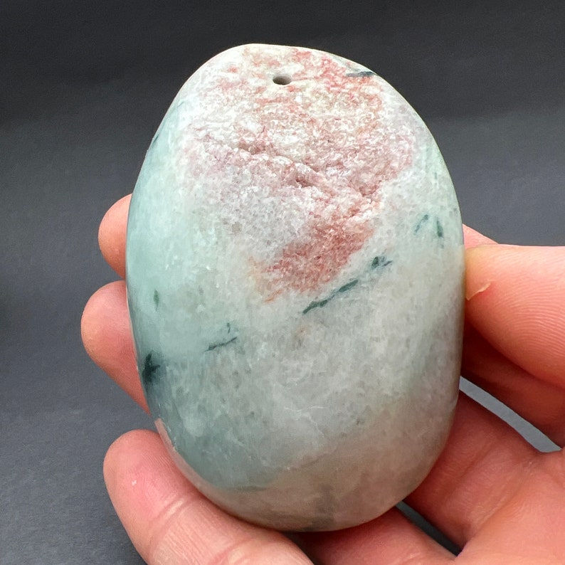 Jadeite specimen: jadeite boulder, rough cut, jadeite specimen, polished