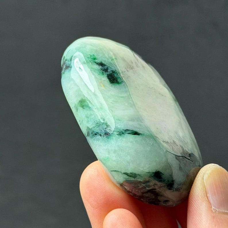 One Polished Jadeite Specimen, Natural Burmese Jade Boulder