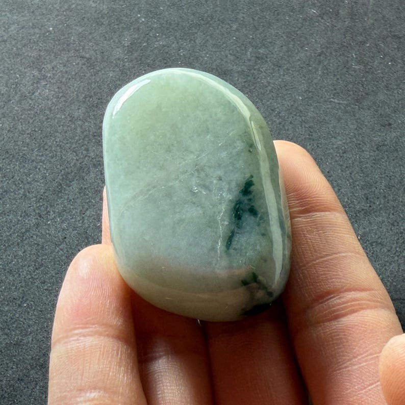 One Polished Jadeite Specimen, Natural Burmese Jade Boulder