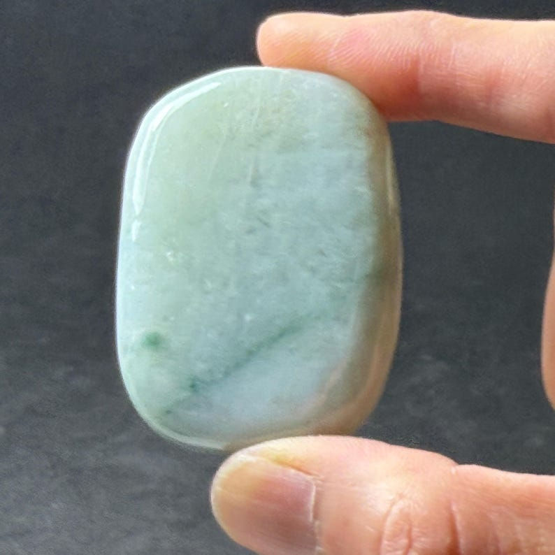 One Polished Jadeite Specimen, Natural Burmese Jade Boulder