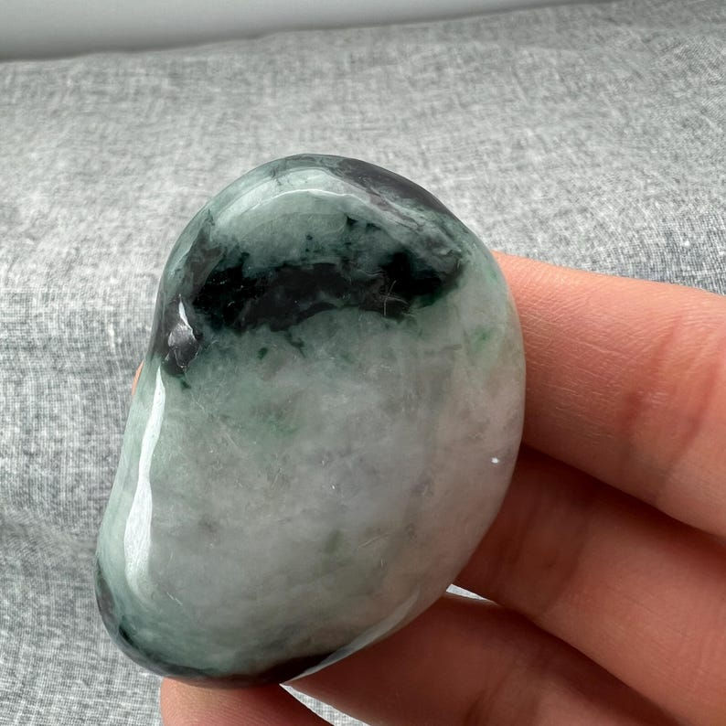 Polished Jadeite Specimen: Natural Burmese Jade Boulder