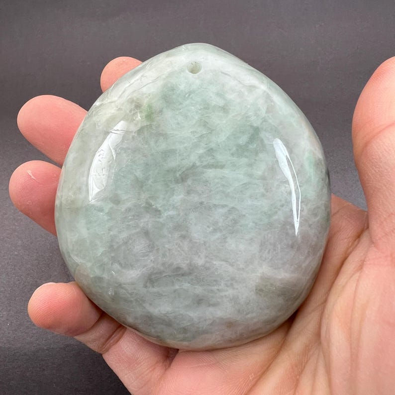 Jadeite specimen: jadeite boulder, rough cut, jadeite specimen, polished