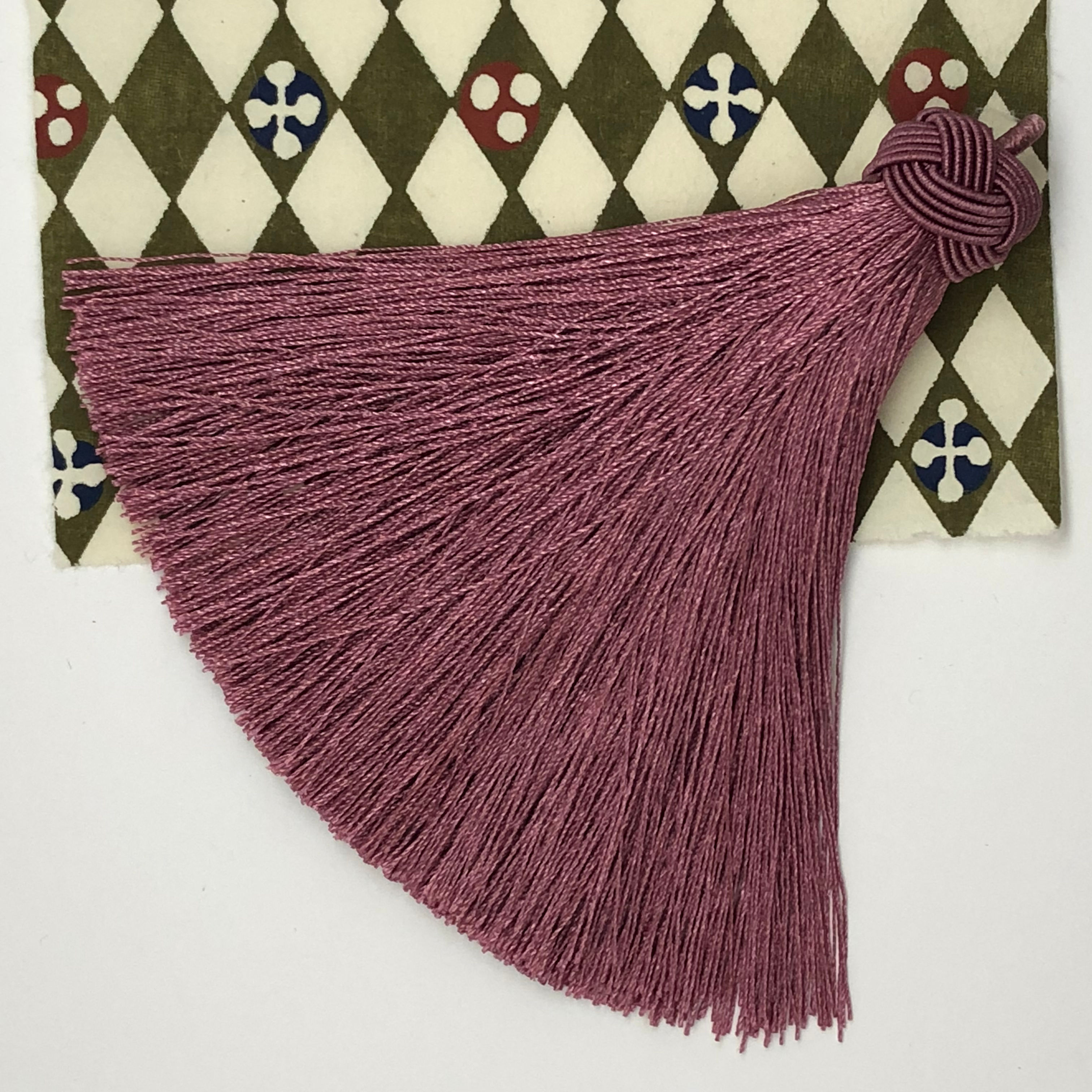 Large Tassel with Knot ~Midnight Rose