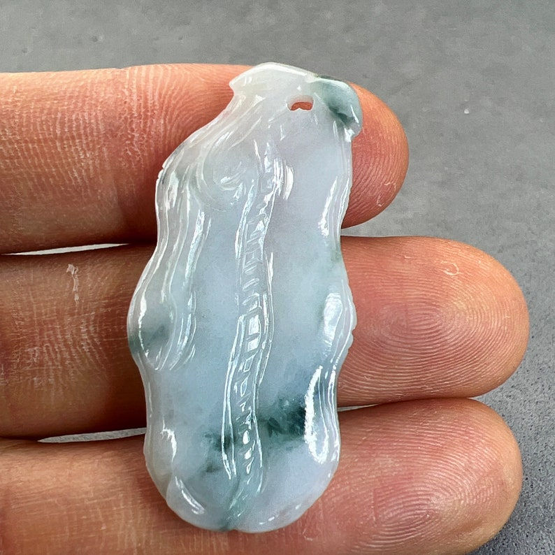 Jade carving: natural jade pendant, hand carved and polished, jade charm