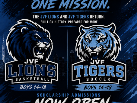 Welcome back: JVF Lions & Tigers Admissions Open