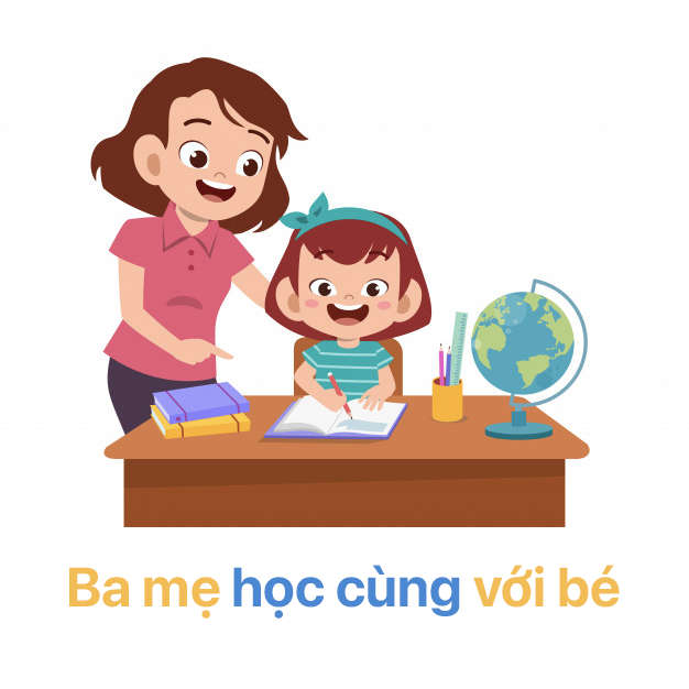 Ba mẹ học toán mầm non cùng với bé
