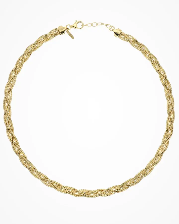 Thumbnail: Spring Braid Silver 925 Necklace