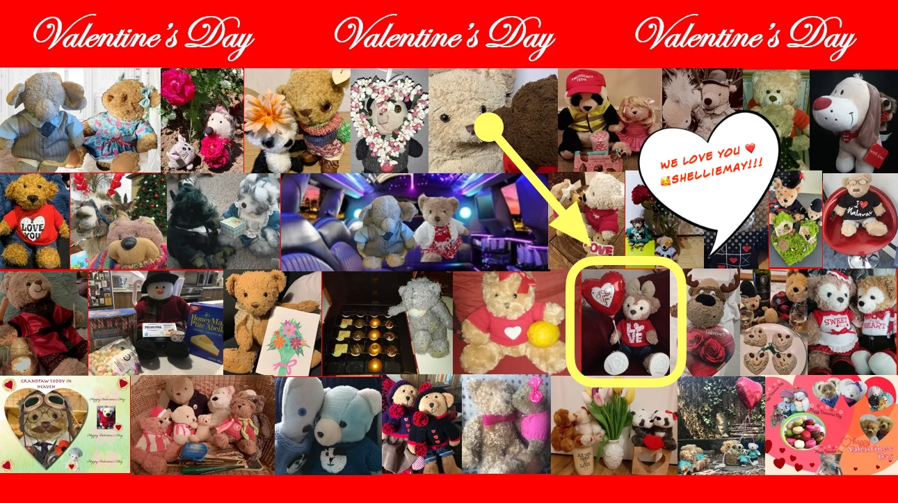 February 2023 Stuffie On-Line Calendar with ShellieMay 