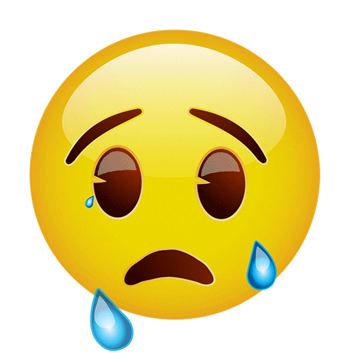 Sad Cry Sticker Emoji.gif