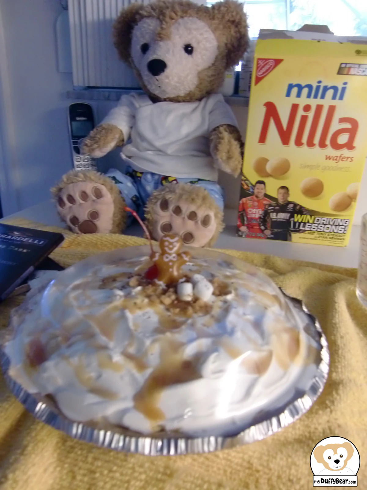 Duffy the Disney Bear & the Caramel Drizzle Christmas Pie.