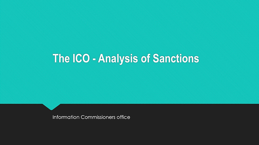 ICO Enforcement Analysis