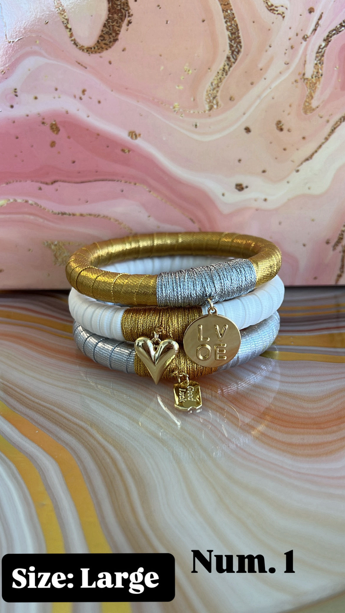 Charm Luxe Bangles - LARGE