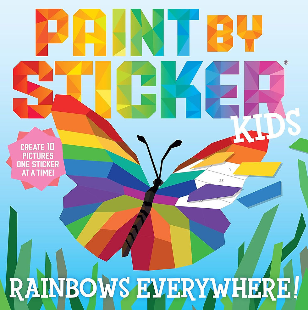 Paint by Sticker Kids: Rainbows Everywhere!: Create 10 Pictures One Sticker at a