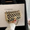 Miniatura: The new style metal small square bag lady hollow personality evening messenger 