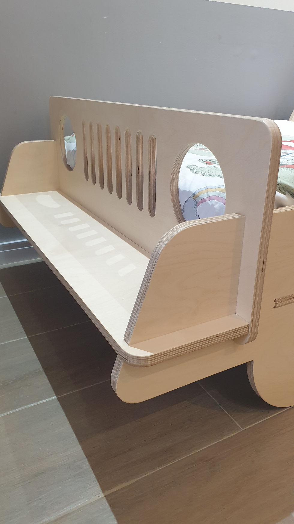 Miniatura: CAMA JEEP 1 PLAZA con estante