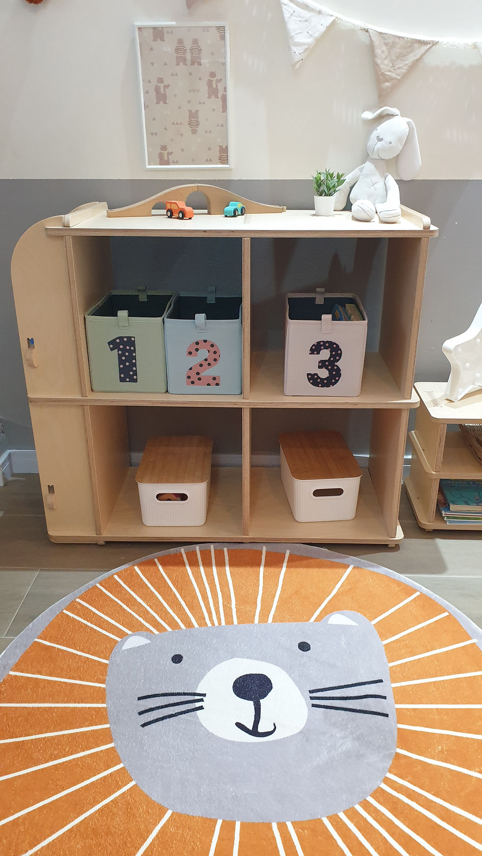 Miniatura: Estantería con Librero 4 espacios