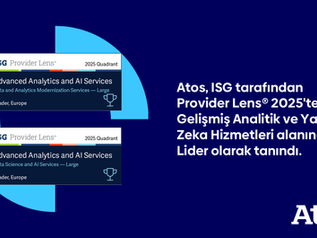 Atos, ISG Provider Lens® 2025’te Avrupa Lideri Olarak Tanındı.
