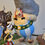 Miniatura: Asterix y Obelix con menhir - Diorama