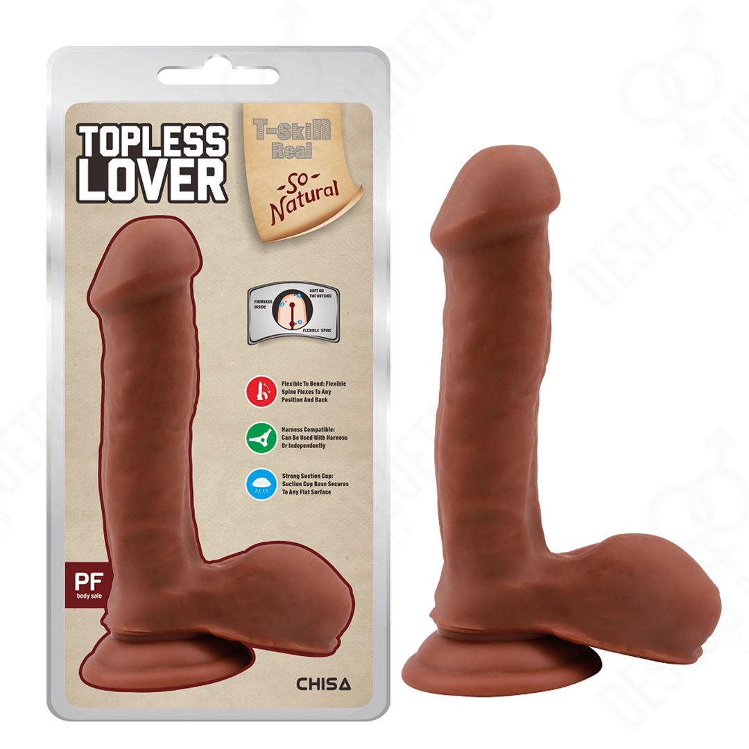 Dildo Realista T-Skin Real "Topless Lover"  19 cm