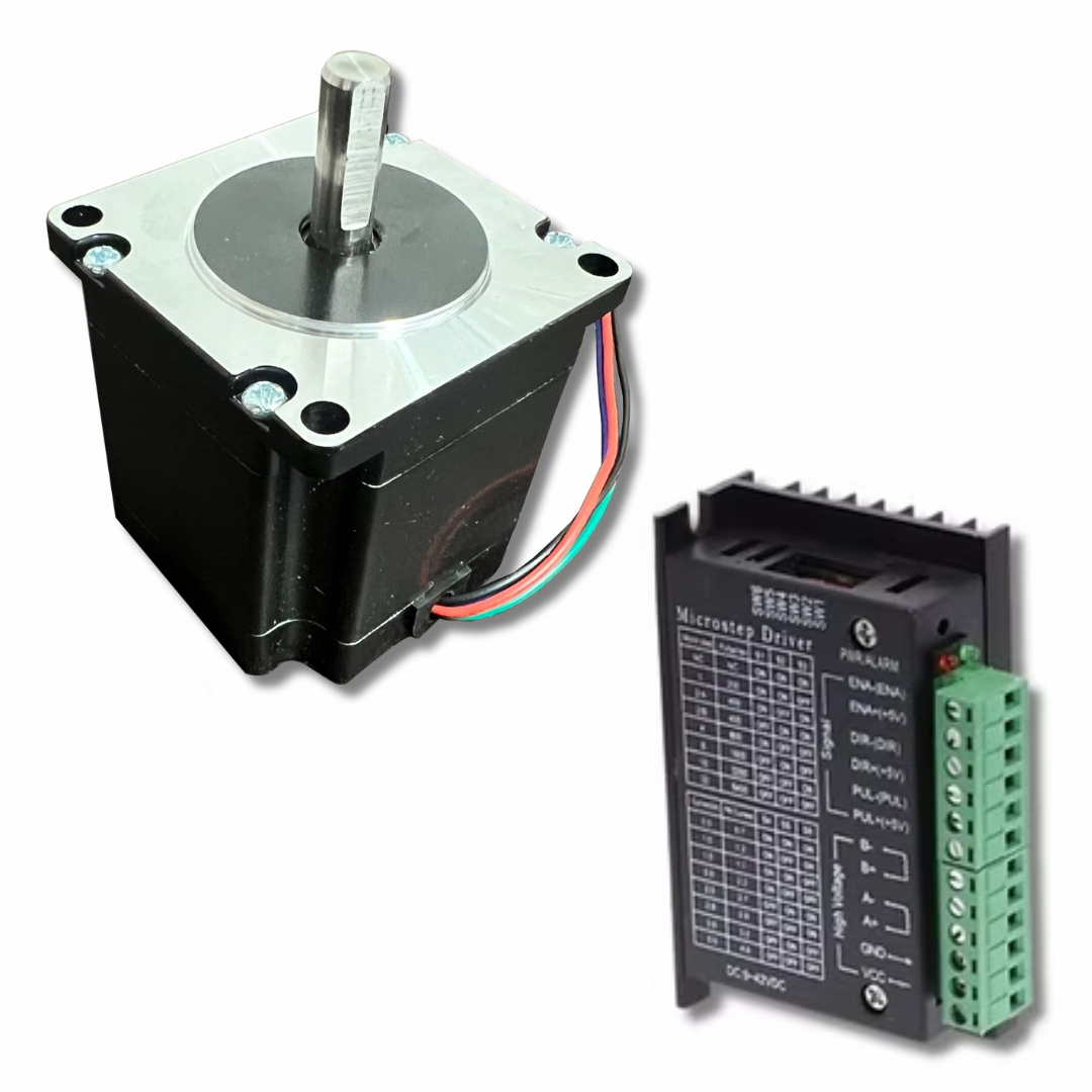 Nema 23 56mm 12Kg/cm Hybrid Stepper Motor 8mm shaft 1.8 degree 1.2Nm with TB6600