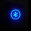 Thumbnail: 16mm Size Blue BLUETOOTH Symbol SS 5V-24V DC Latching Type Push Button Switch