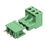 Thumbnail: 3 Pin Detachable Screw Terminal Block Connector - Right Angle-5.08 Pitch