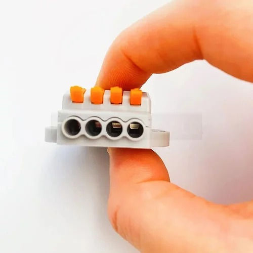 Thumbnail: Universal Wiring Compact Connectors Push-in Terminal Block 4 cable
