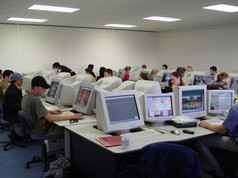 The Photopages photo restoration studio, Wairau Park, Glenfield, Auckland 2002